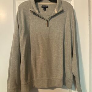 Men's Lands End Quarter Zip - L